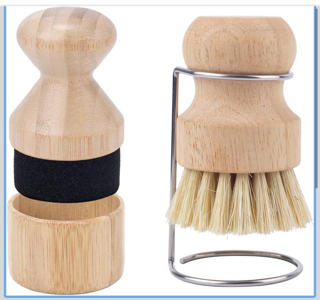 Wood Cutting Board Oil Wax Applicator & Scrub Brush-Butcher Block Cleaning Tools