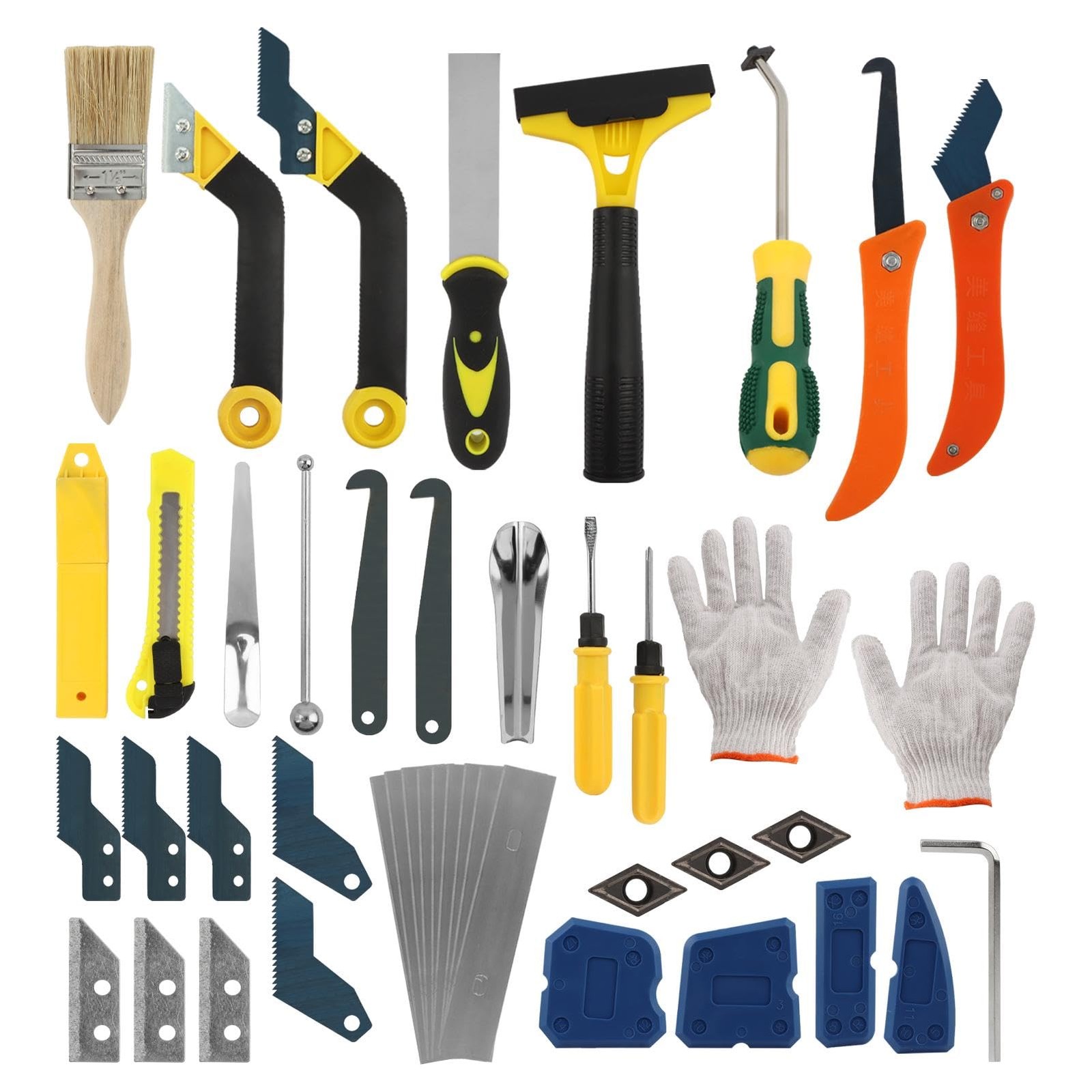 43 PCS Grout Removal Tool Kit, Tile & Sealant Set with Grout Saw, Scrapers, B…