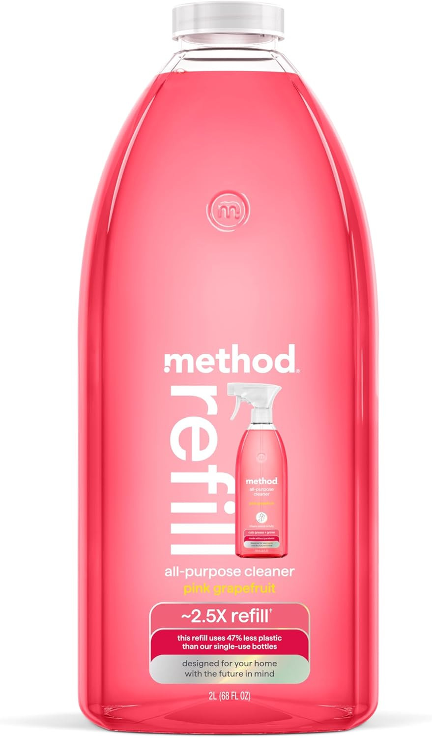 Method All-Purpose Cleaner Refill, Pink Grapefruit – Cuts Grease & Grime on Coun