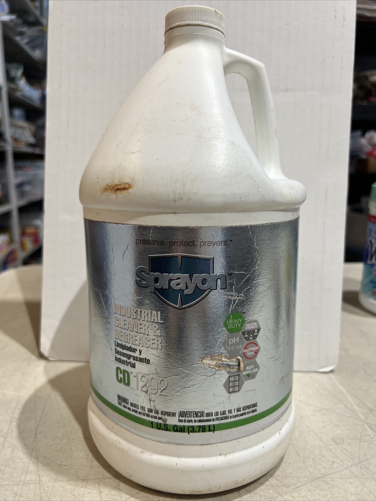 SPRAYON CD1202 Cleaner & Degreaser1 Gal Bottle. Neutra-force Foaming