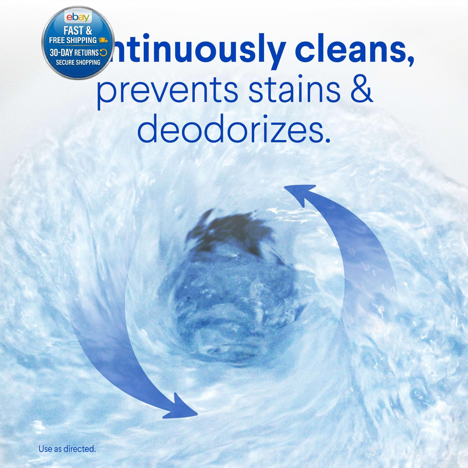 Ultra Clean Toilet Tablets Bleach & 4 Count (Pack of 1), Rain
