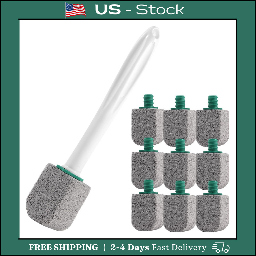 Pumice Stone Toilet Cleaner with Long Handle,Pumice Toilet Scrubber Toilet Bowl