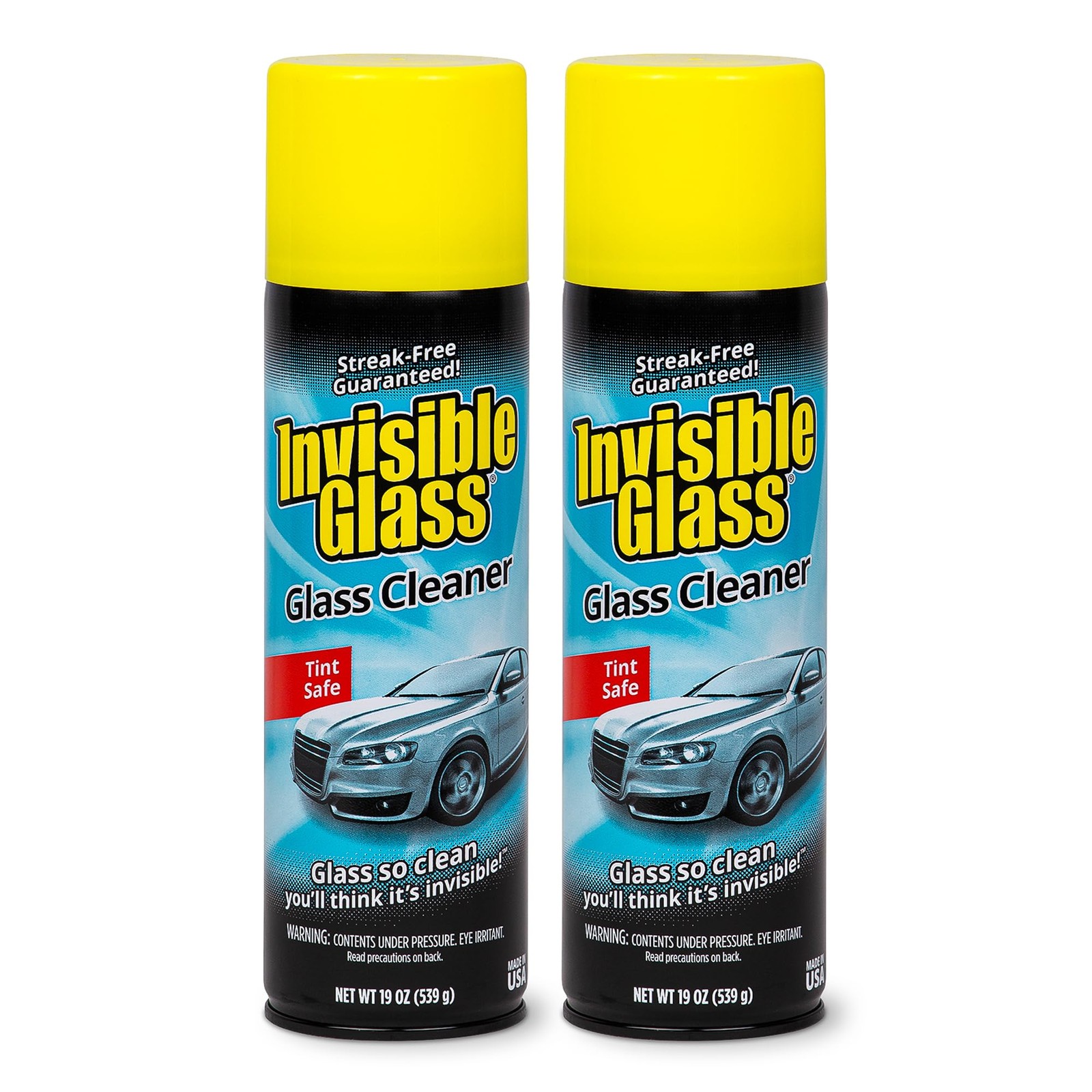 Invisible Glass 91164-2PK Premium Aerosol Glass Cleaner Spray for Car