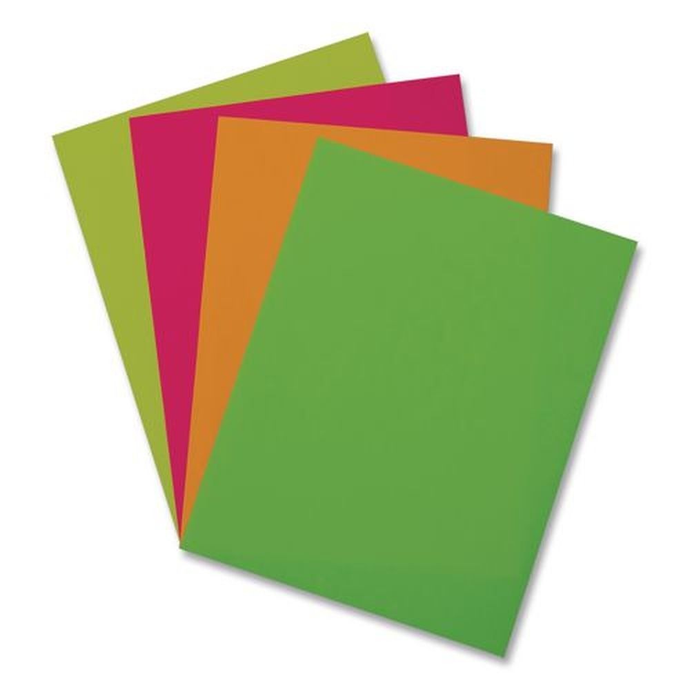 Pacon 104331 Array Colored Bond Paper – Assorted Neon Colors (100/Pack) New