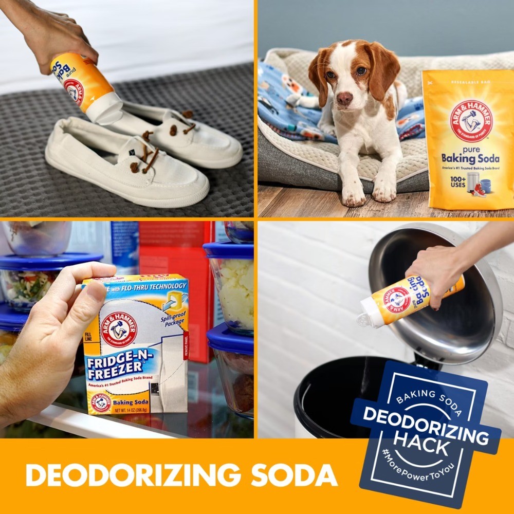 Arm & Hammer Baking Soda Fridge-n-Freezer Odor Absorber – 14oz: Non-Toxic