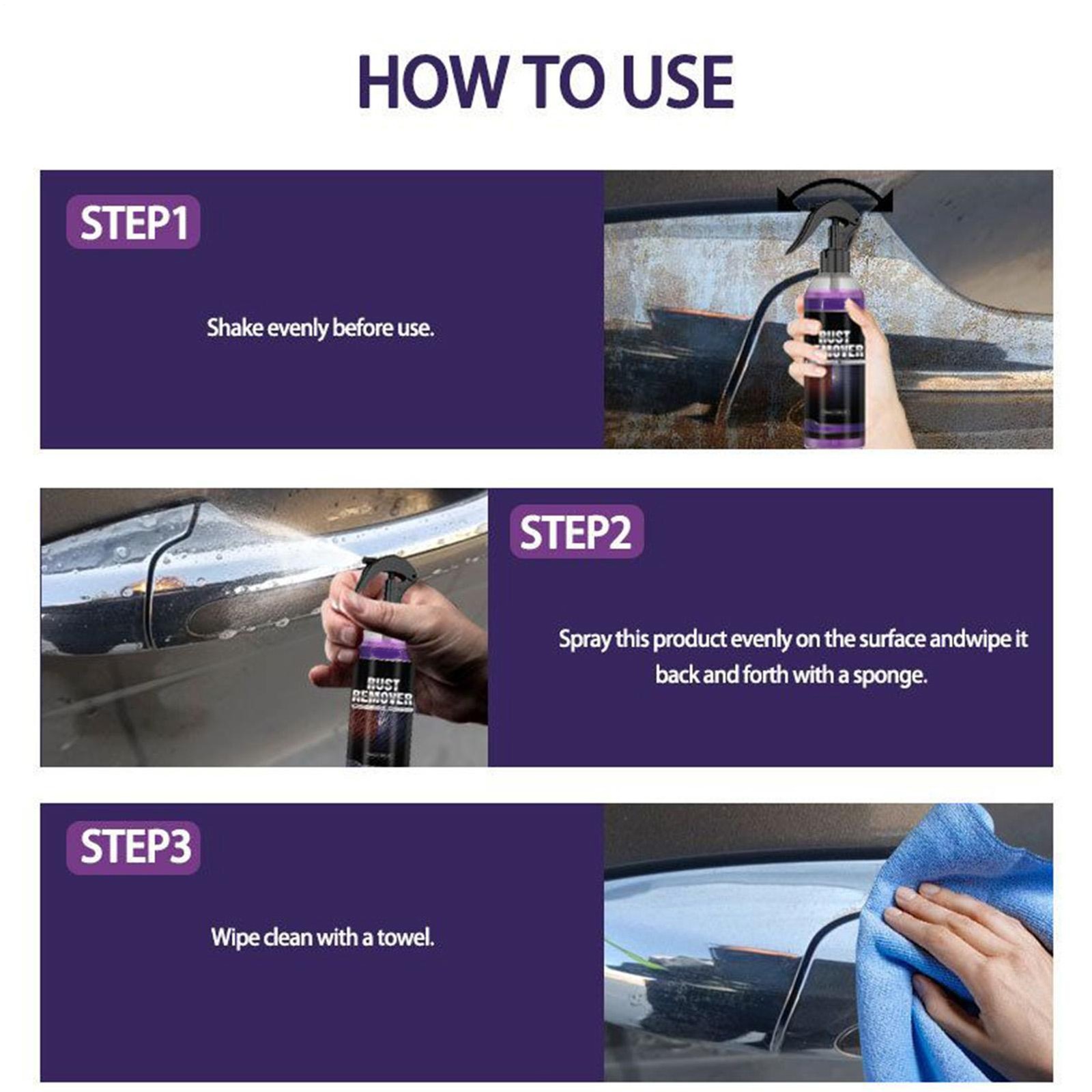 Rust Remover Spray For Metal Surfaces – Automotive & Home Use 100ml