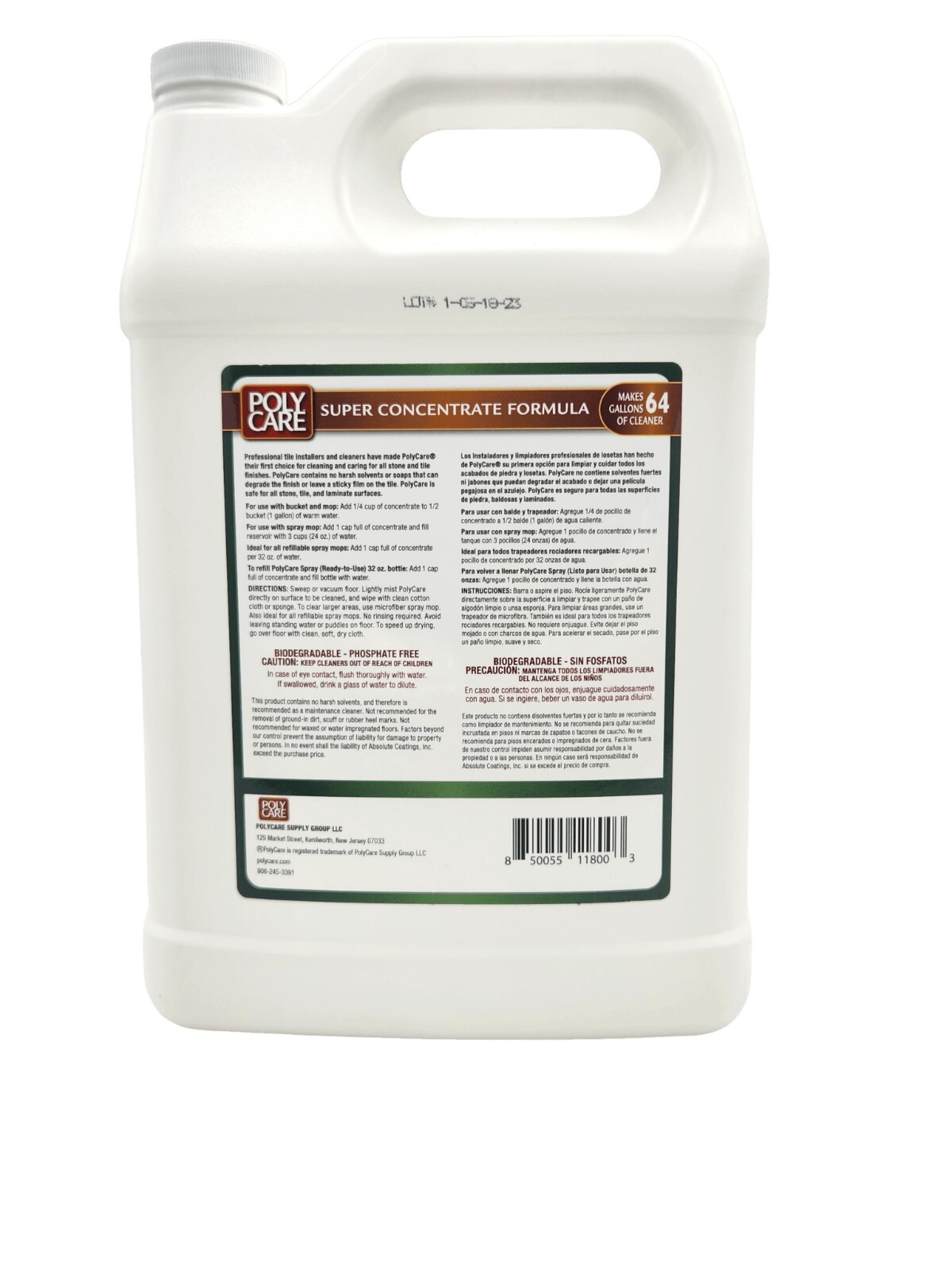 Polycare Stone, Tile, and Laminate 128oz Super Concentrate Cleaner