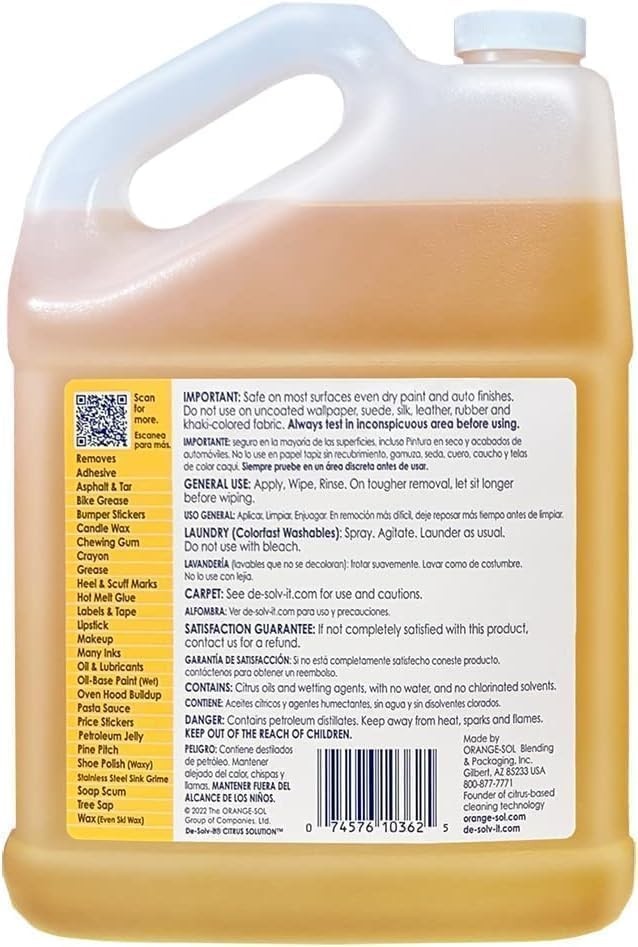 Citrus Solution 128 Oz Liquid, Organic Formula, Water-Free, Fresh Citrus Scent