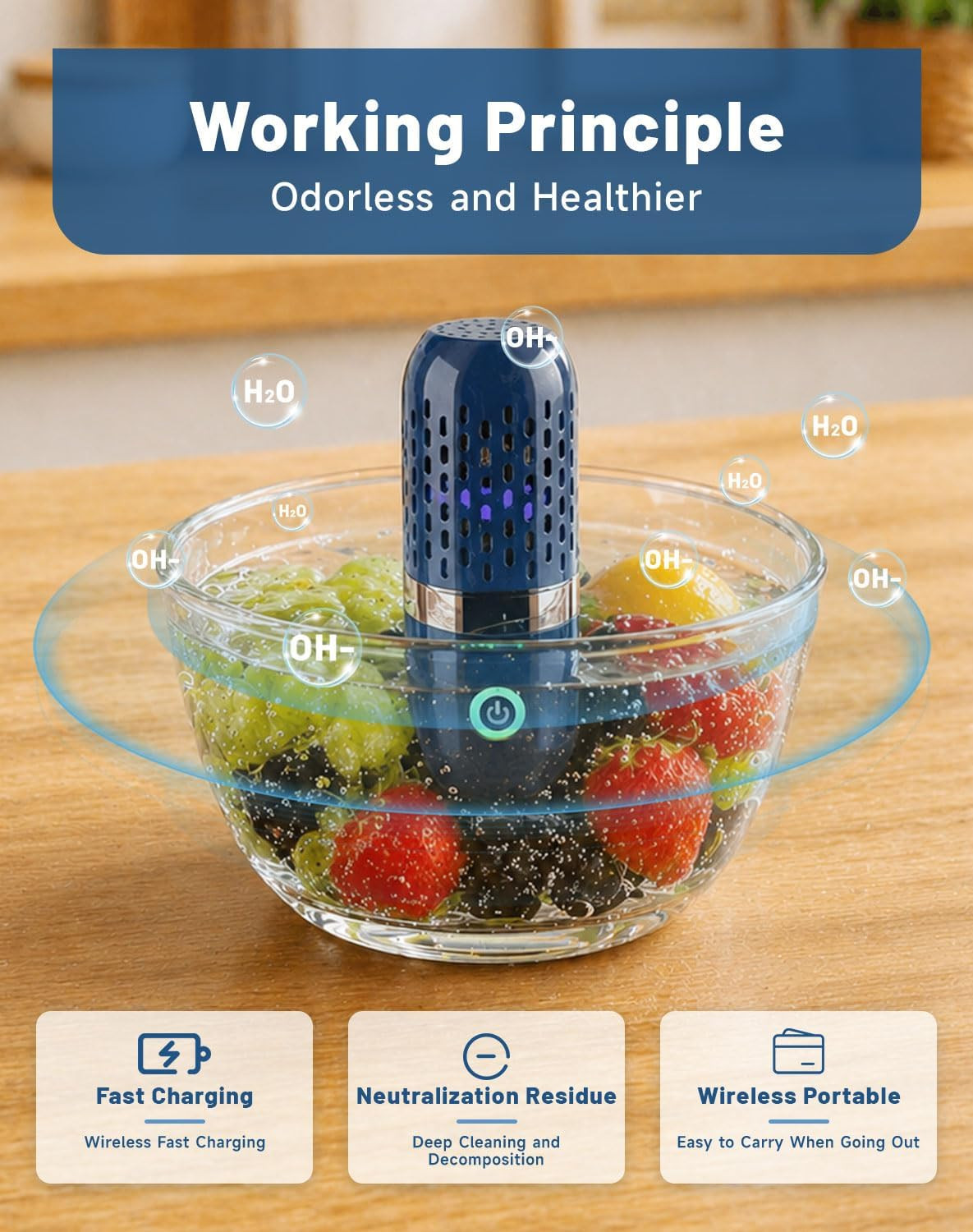 PurePod Produce Cleaner, 2026 New Pure Pod Vegetable and Fruit Cleaner, 10 Minut