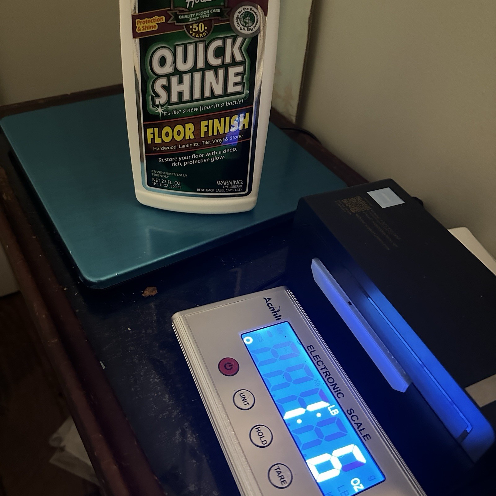 Holloway House Quick Shine Floor Finish 27 fl oz Open Bottle Approx 22 Oz Left