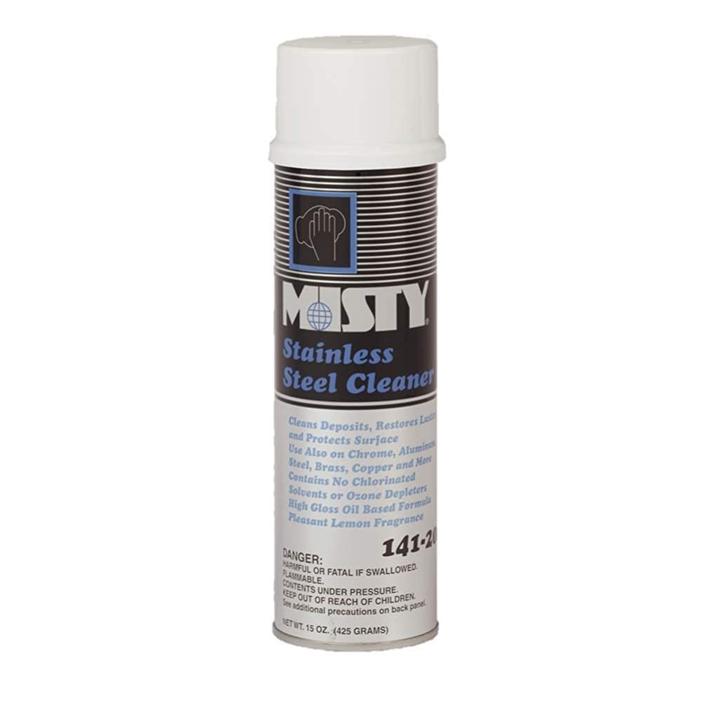 MISTY Heavy-Duty Stainless Steel Cleaner 15 oz Aero 1001541 (Case of 12) Pro