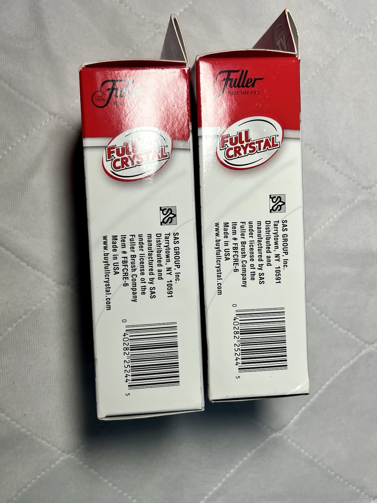 Fuller “Full Crystal” Window Glass Cleaner Refill 2 Boxes 2 Packs Per Box NEW