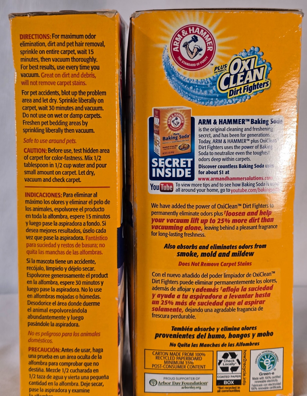 2 Boxes (Different Sizes) Arm & Hammer Pet Fresh Carpet Odor Eliminator