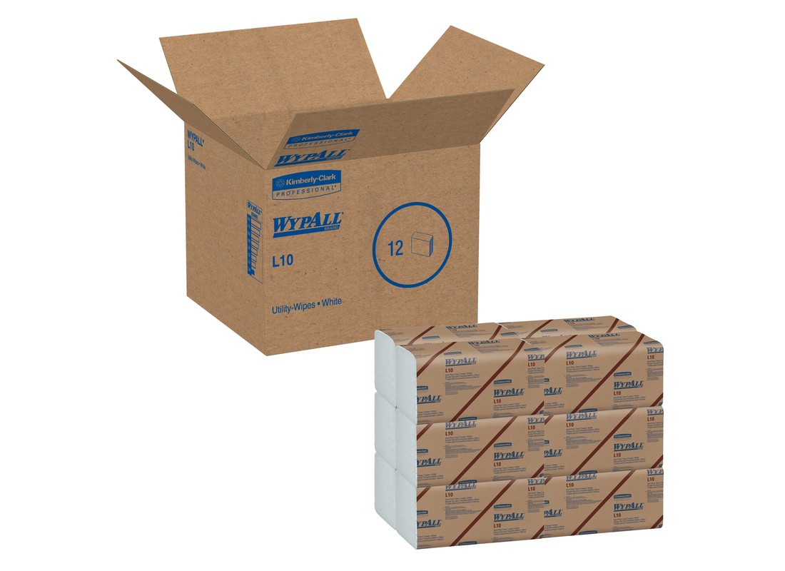 WypAll 01770 Dairy Towels 200 sheet 1 ply White