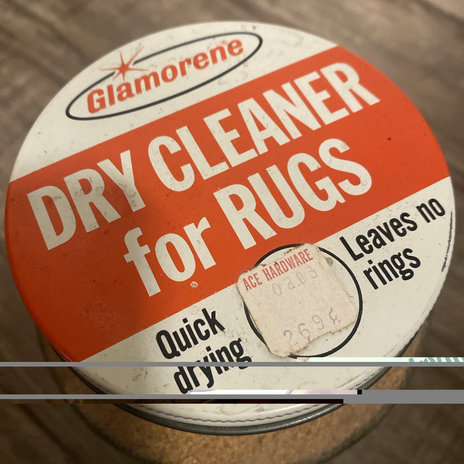 VTG Glamorene Rug Dry Cleaner MCM Household Cleaning Products 56oz Full Prop