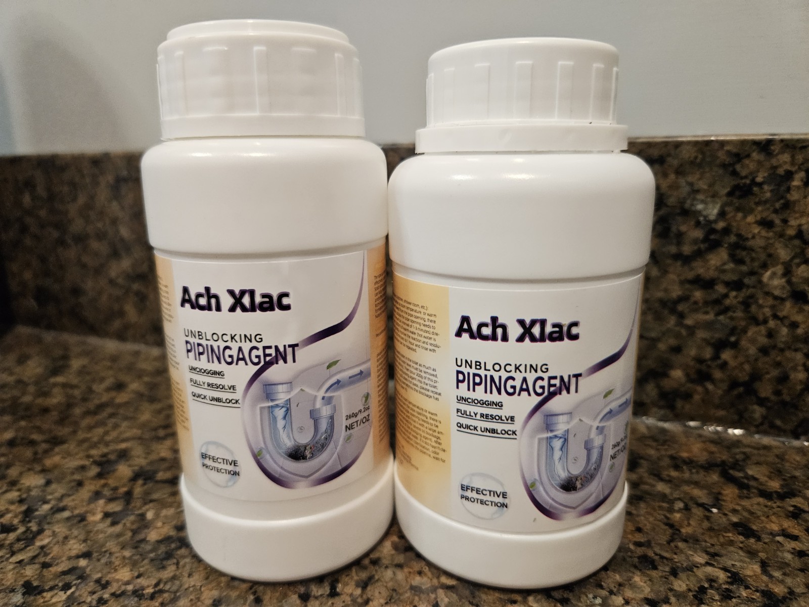 Sink Drain Cleaner, Pipeline Dredging Agent, Unclog Shower Drain, Pipe (2-Pack)
