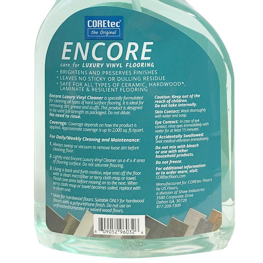 COREtec Encore 32oz Floor Cleaner for Luxury Vinyl Ceramic Hardwood Laminate