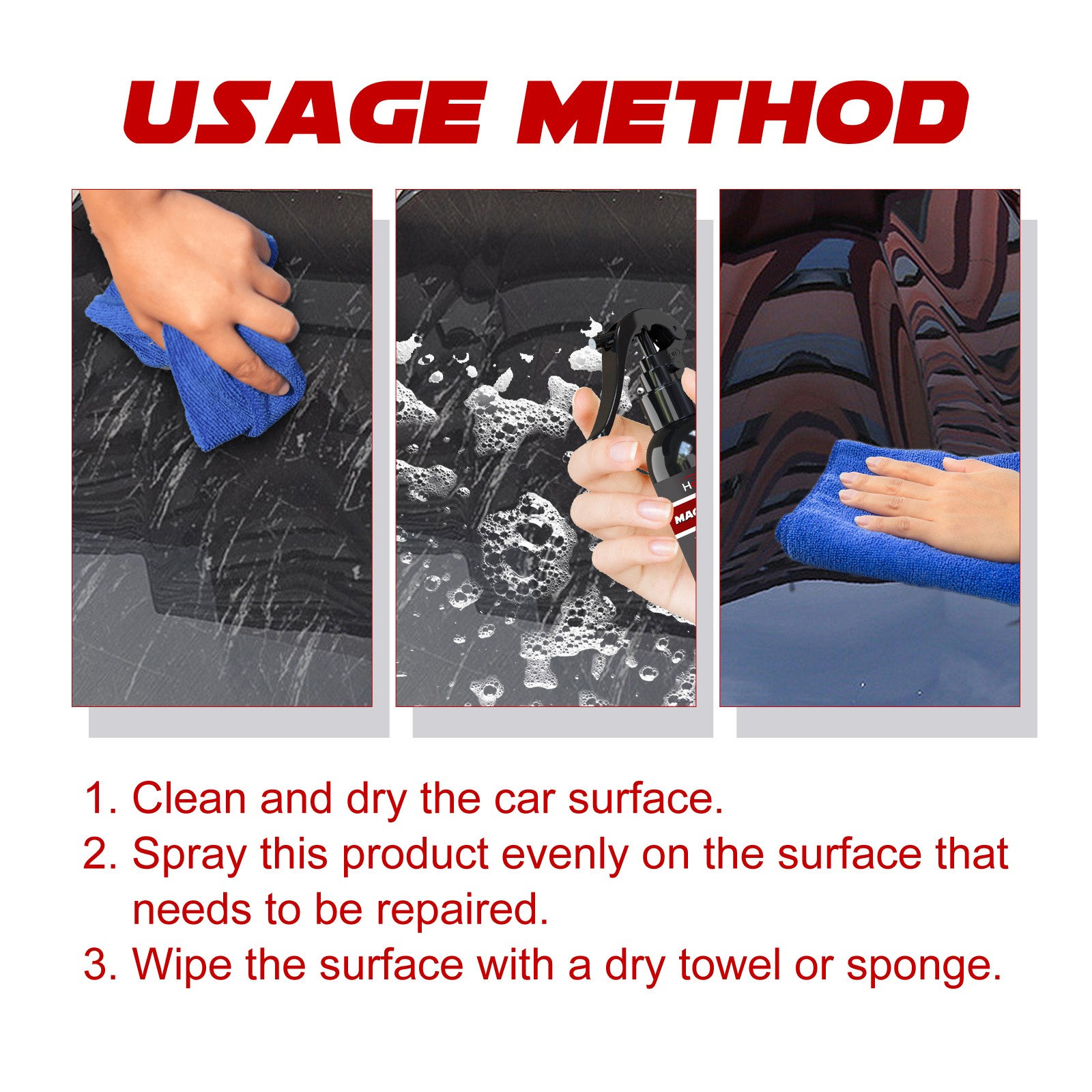 Nano Fix Spray – Car Coating Agent Paint Maintenance Crystal Wax Seal 🧼