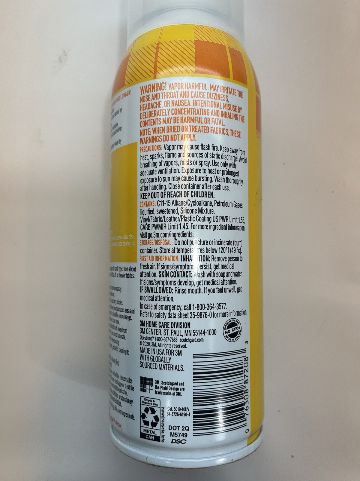 Scotchgard Outdoor Water & Sun Shield Fabric Spray Shield, USA Made 076308872083