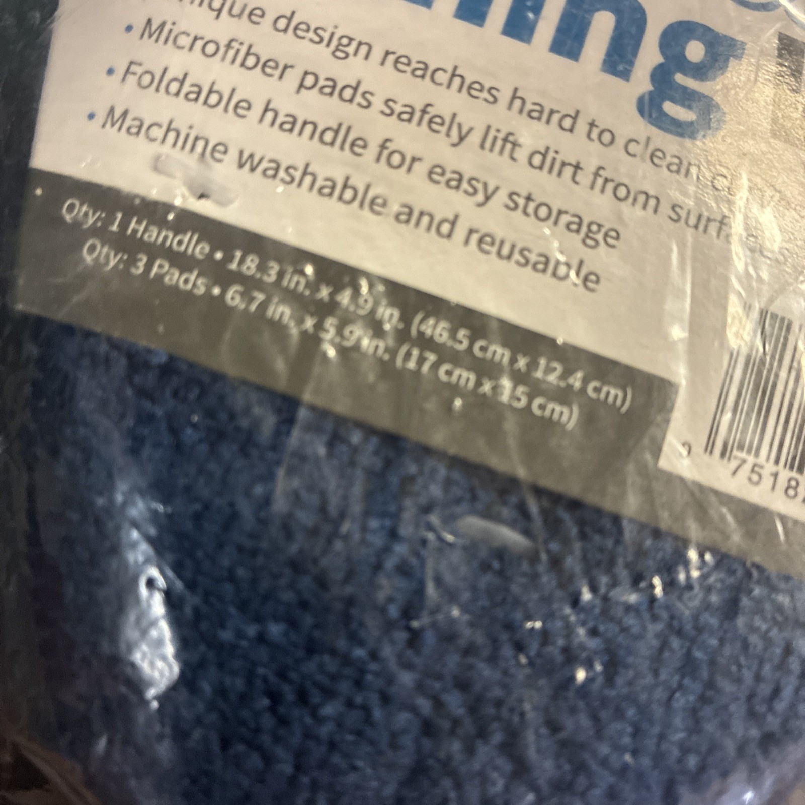 S & T Inc. Glass cleaning wand Set Includes Wand And Three Pads.