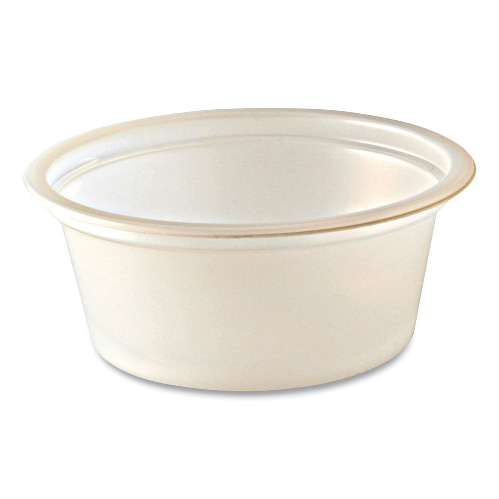 Fabri-Kal PC100S 1 oz. Squat Plastic Portion Cups – Translucent (10/Carton) New