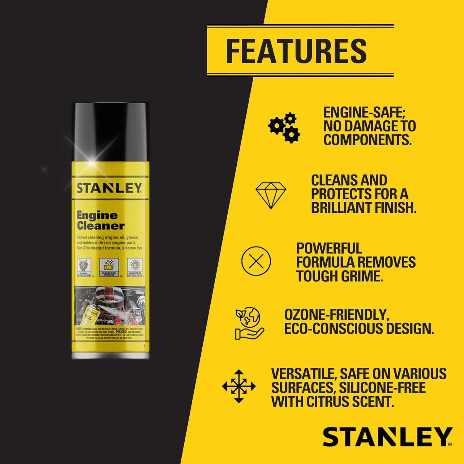 AP 92 Engine Cleaner Spray – 12X12 Fl. Oz., Automotive Degreaser Spray,Use for T