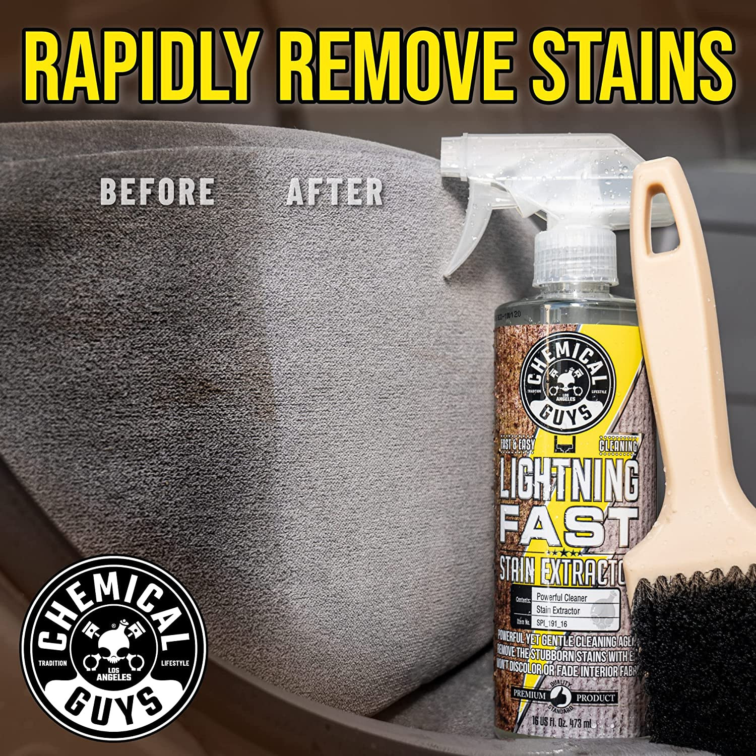 Lightning Fast Carpet and Upholstery Stain Extractor – Carpet Cleaner, Great fo
