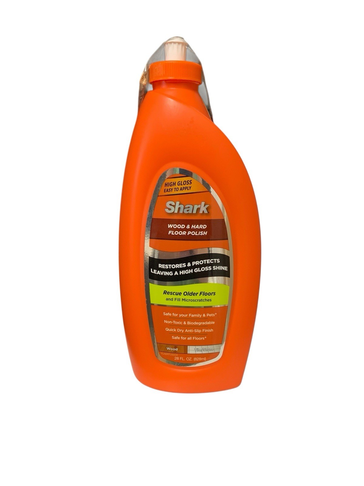 Shark Sonic Duo Wood Hard Floor Polish 28 Fl oz Orange Bottle NEW Sealed