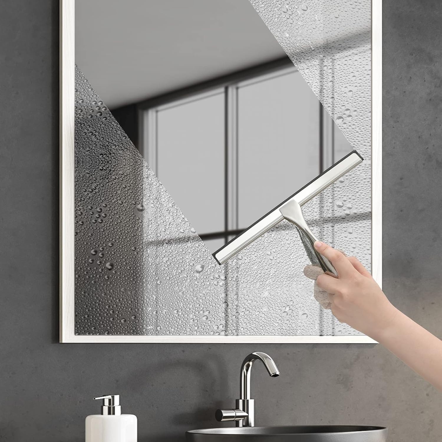 Modern 14-Inch Shower Squeegee with Ergonomic Handle – Streak-Free Shine