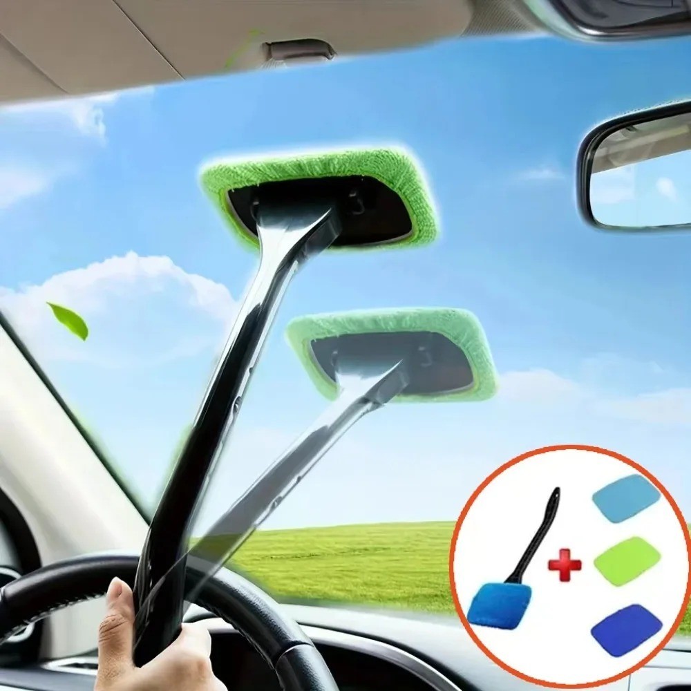New Microfiber Car Wiper Cleaner Glass Brush Window Windshield Cleaning Tool
