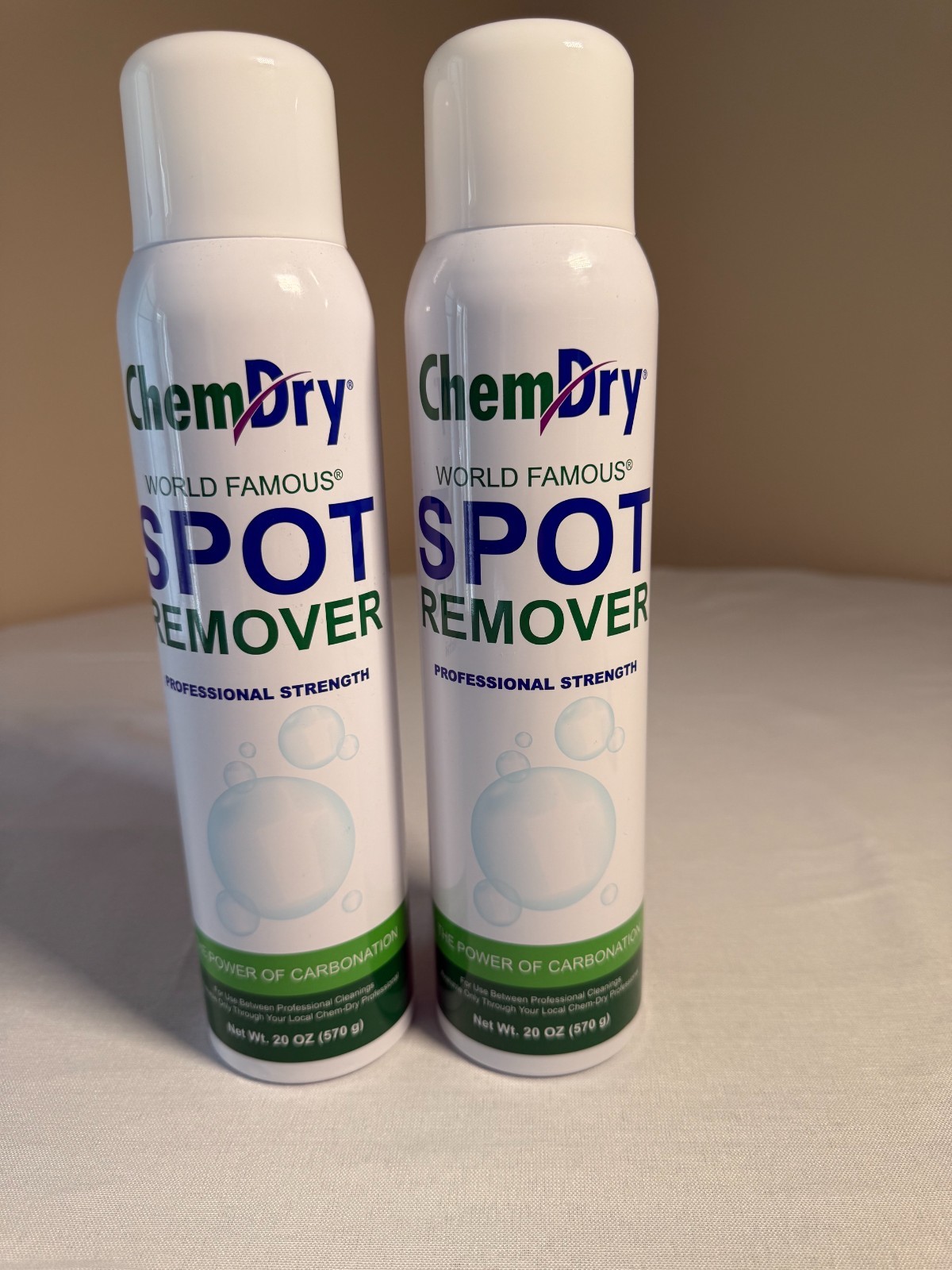 2 Cans Chem Dry Professional Strength Spot Remover Carpet Stain Cleaner