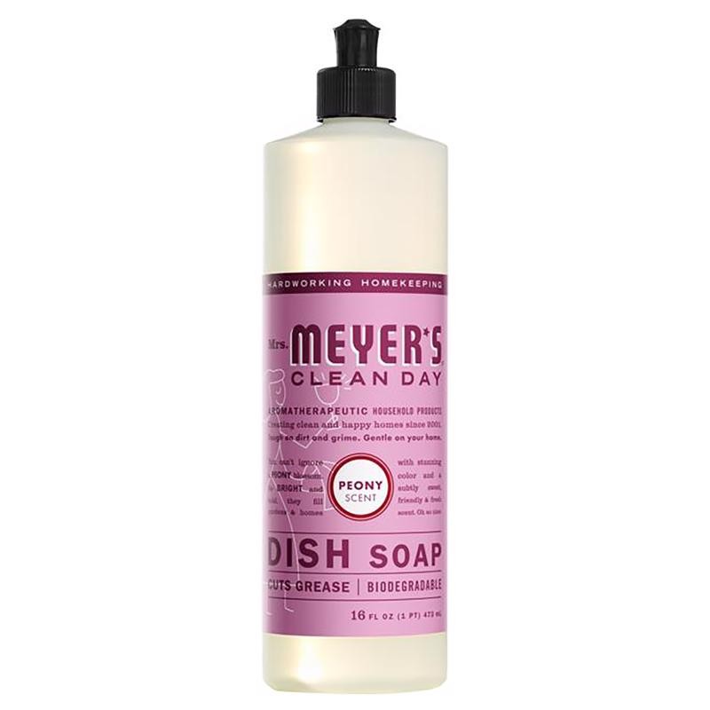 Mrs. Meyer’s Clean Day Peony Scent Liquid Dish Soap 16 oz 1 pk (Pack of 6)