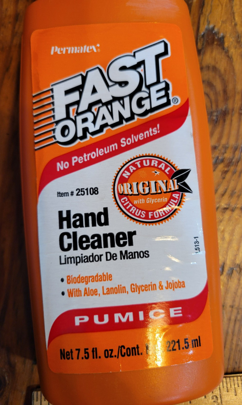 Permatex 25108 Fast Orange Pumice Hand Cleaner 7.5 oz. Citrus New Old Stock