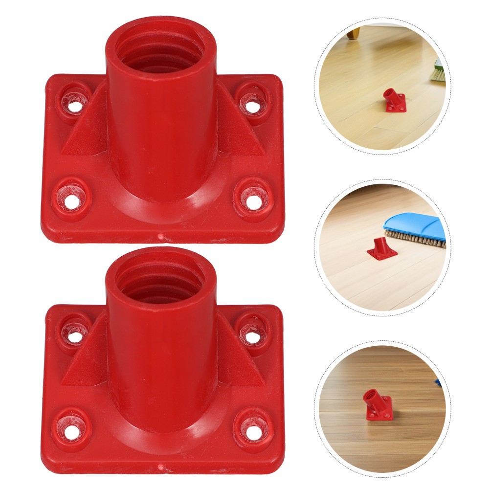 8 Pcs Scrub Brush Attachment Broom Handle Adapter Replacement Extension