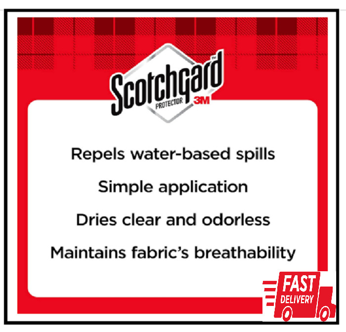Scotchgard Fabric Water Shield 13.5oz for Couches, Pillows, Furniture, Shoes etc