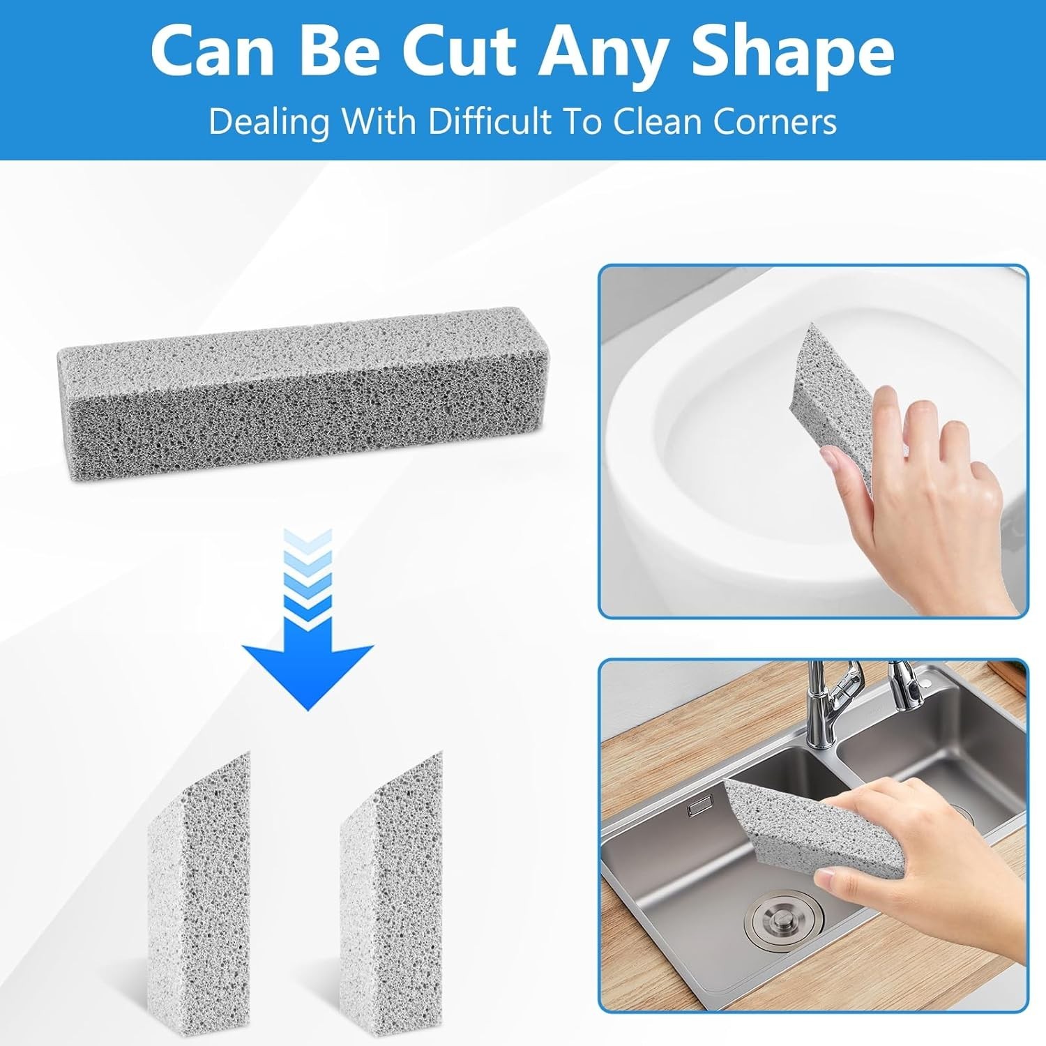 20 Pack Pumice Stone Toilet Bowl Cleaner, Pumice Stone for Cleaning Stick