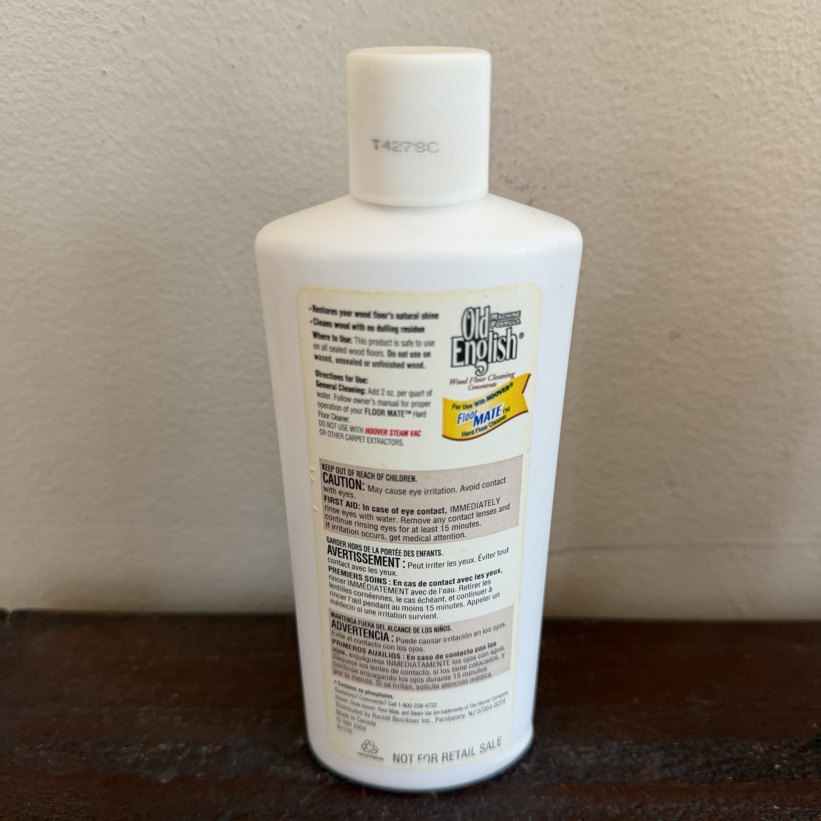 New Hoover Old English Wood Floor Cleaning Concentrate Floormate Cleaner 8 fl oz