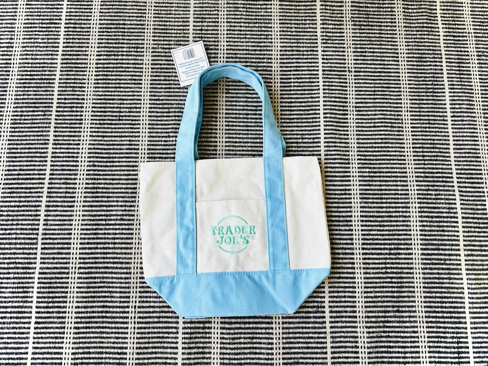 2025 Trader Joe’s Mini Canvas Tote Bags in Pastel Colors Full Set. 4 Colors