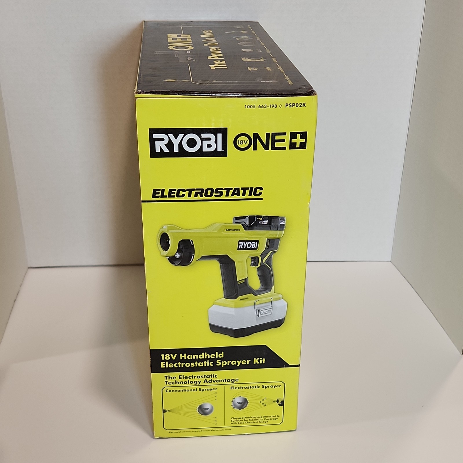 Ryobi 18V ONE+ Handheld Electrostatic Sprayer Kit WITH BATTERY AND CHARGER