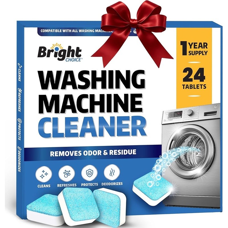 Effervescent Washer Tablets Deep Cleaning Deodorizing No Scrub 24 Count New