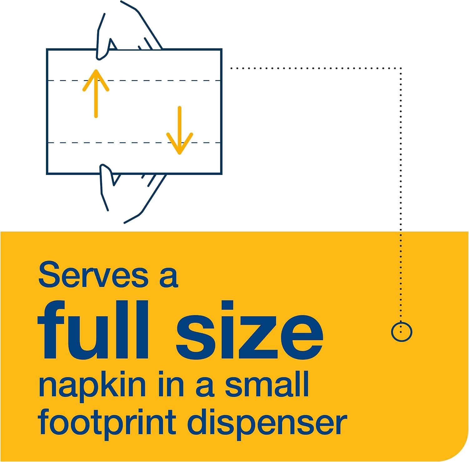 Tork Xpressnap Fit White Dispenser Napkin N14, C-Fold, 1 ply, 240 napkins, 4.2