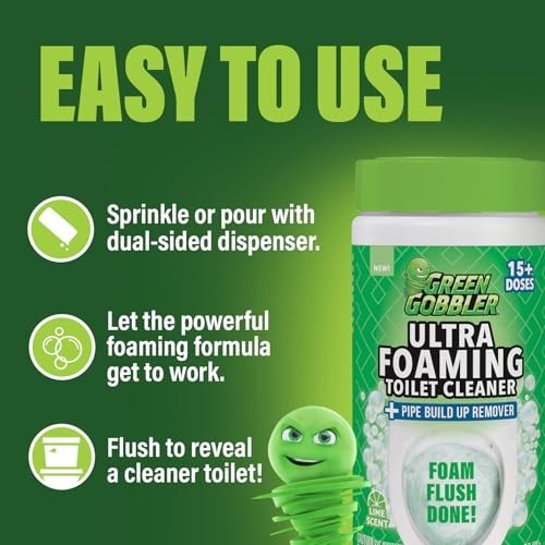Ultra Foaming Toilet Cleaner – 15+ Doses, Self-Activated Foam, Tough Stain Remov