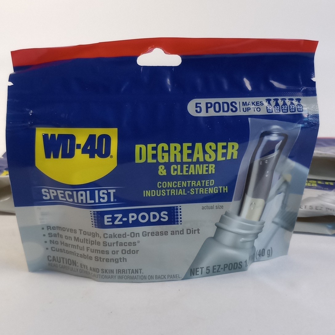 WD 40 Degreaser Cleaner EZ PODS Multi Surface Cleaning Pack of 5 (X4 Pack)