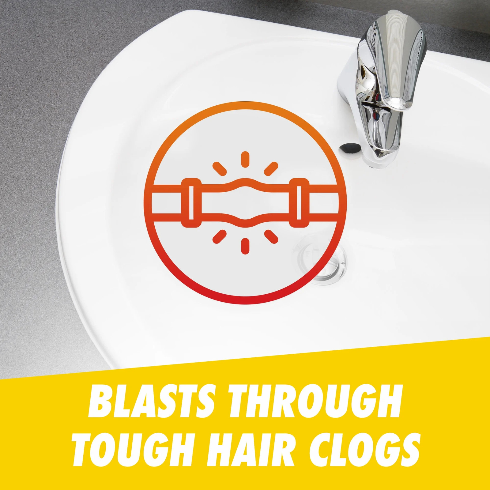 Hair Buster Gel Drain Clog Remover, Commercial Line, 16 fl oz