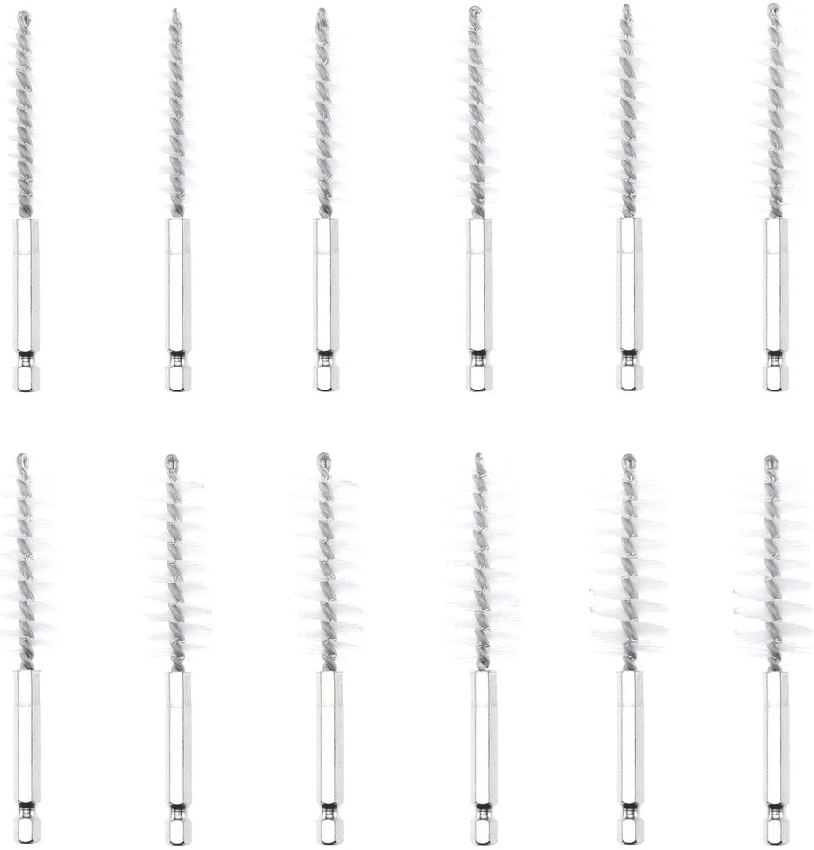 00325A Wire Brush Drill Attachments with 1/4-Inch Hex Shank SAE and MM BrusheSH