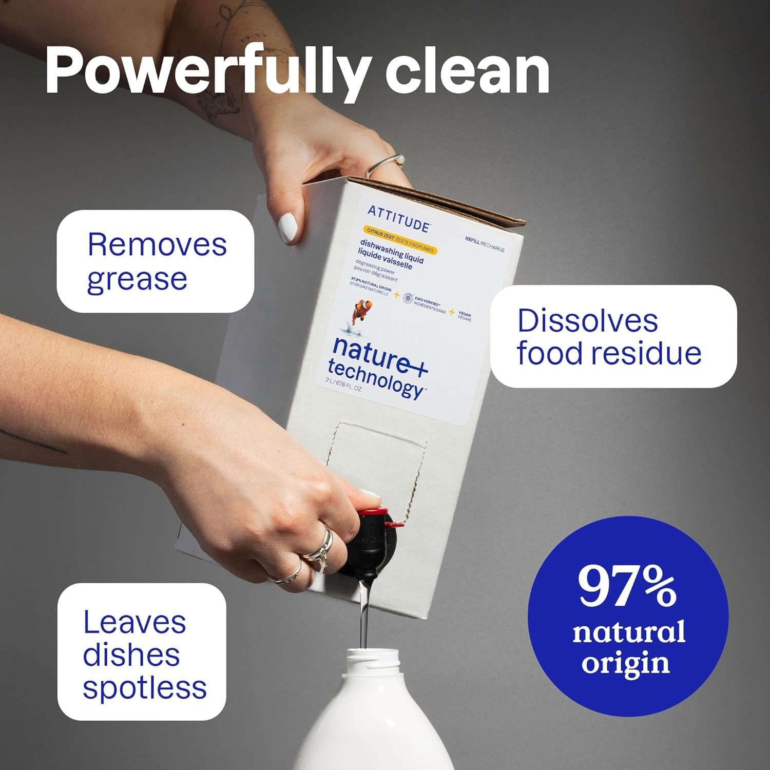 Dish Soap, EWG Verified, Plant-Based & Dishwashing Liquid, Naturally Derived…