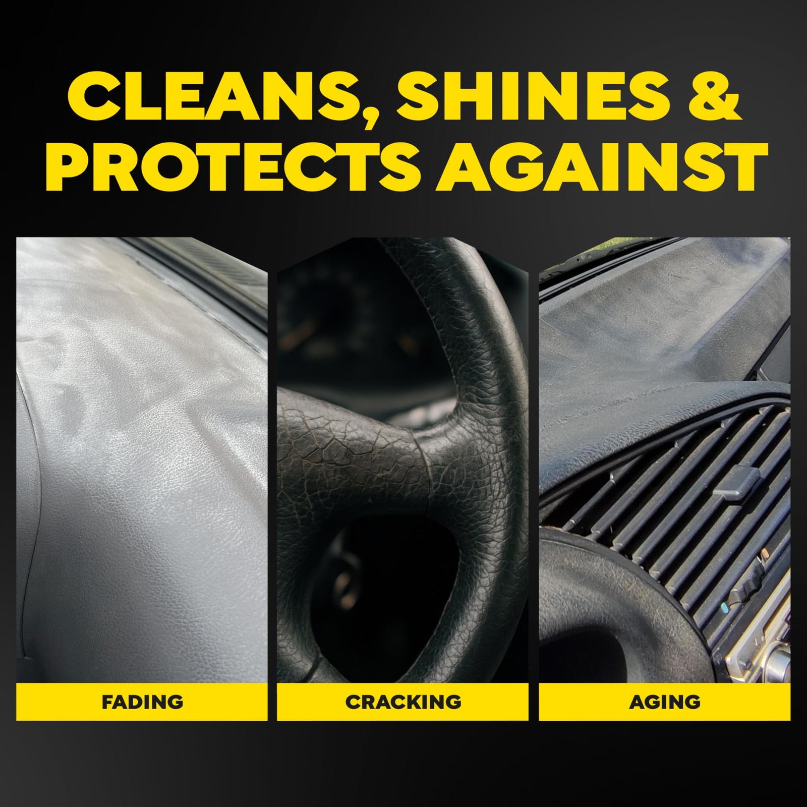 Meguiar’s G4016 Supreme Shine Protectant, 16 Oz, Car Interior Cleaner/Protectant