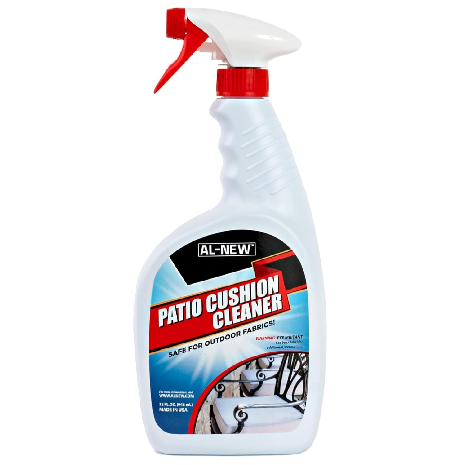 Patio Cushion Cleaner 32oz – Safe for Outdoor Fabrics, Upholstery, Awnings, C…
