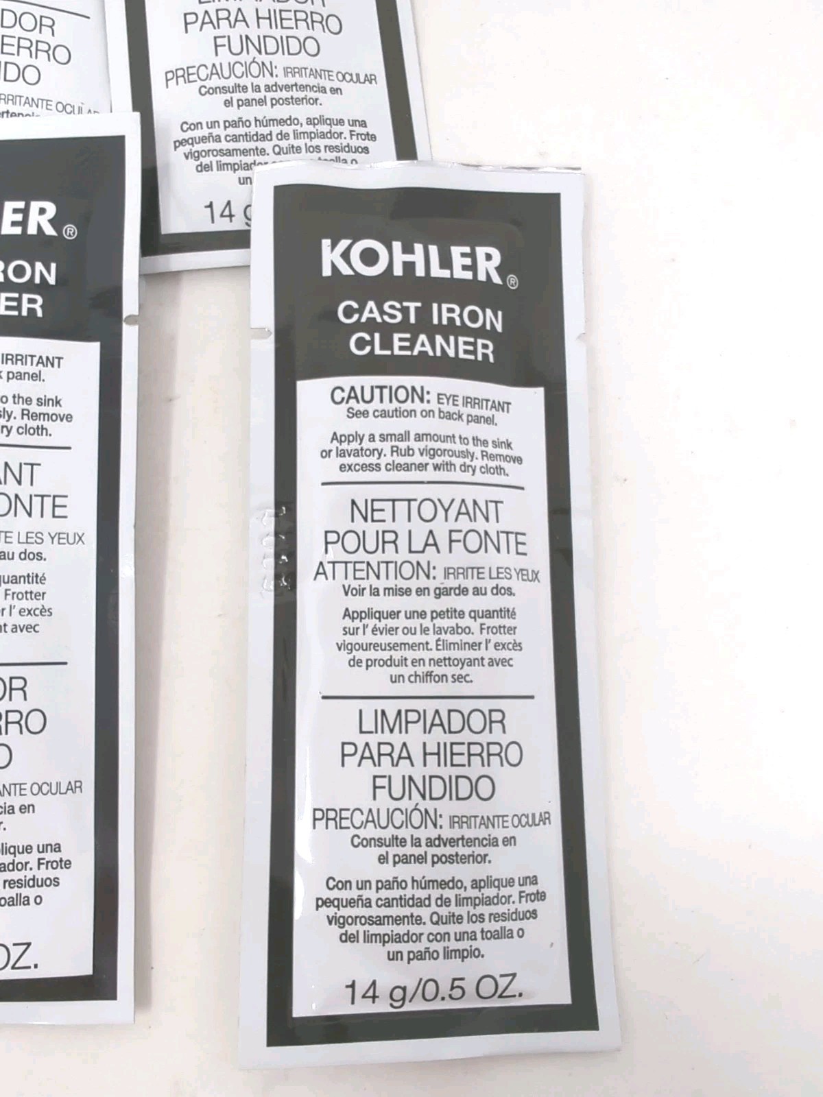 KOHLER Cast Iron Cleaner, for Kitchen and Bathroom, Individual Sachets – 10 Pack