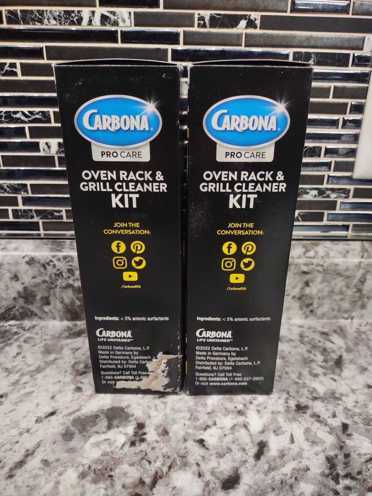 Qty. 2 Carbona Pro Care Oven Rack & Grill Cleaner Kit 16.8OZ